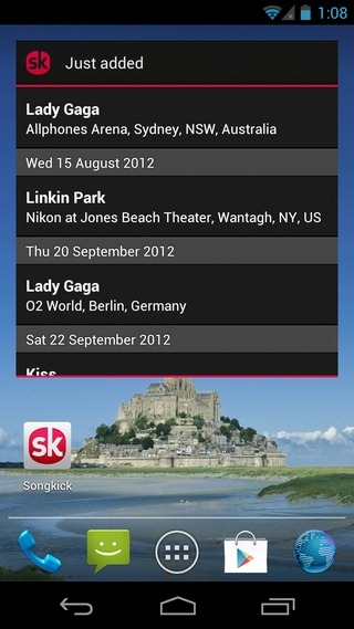 Songkick-Concerts-Android-Widget