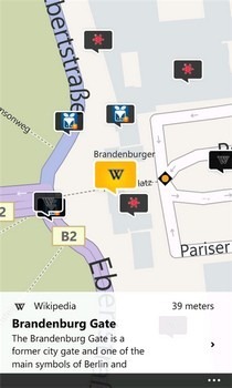 Wikitude WP7 Map