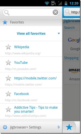 jigbrowser -Android-Bookmark