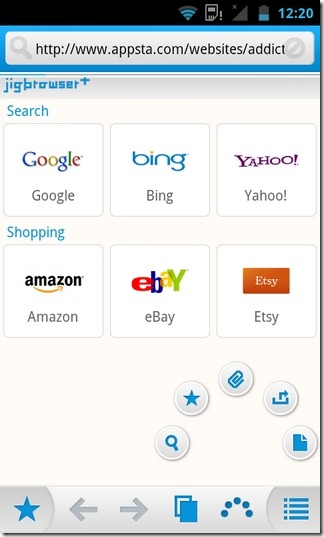 jigbrowser -Android-Home