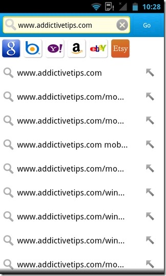 jigbrowser -Android-Search