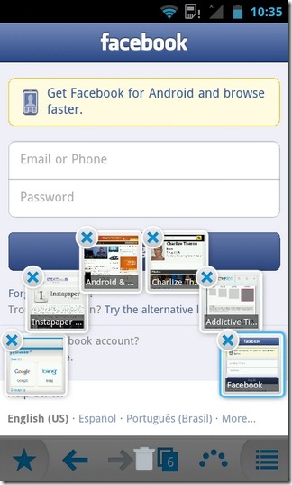 jigbrowser -Android-Tabs
