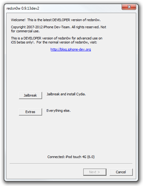 redsn0w 0.9.13dev2 redsn0w 0.9.13dev2