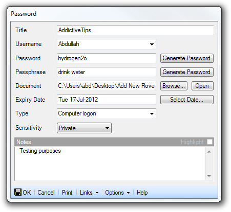 Access Manager New Password Access Manager New Password