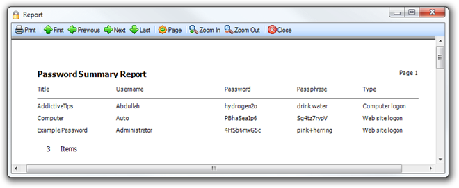 Access Manager Report Access Manager Report