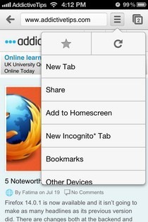 Chrome iOS Default Chrome iOS Default