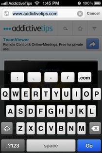 Chrome iOS Keyboard Chrome iOS Keyboard