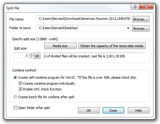 Explzh_Split file Explzh_Split file