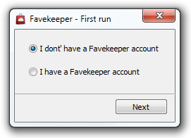 Favekeeper - First run