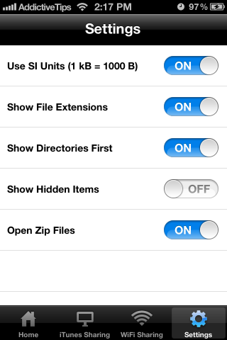 File Storage settings File Storage settings