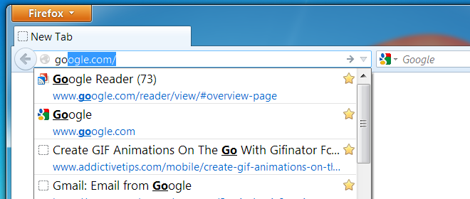 Firefox autocomplete URL Firefox autocomplete URL