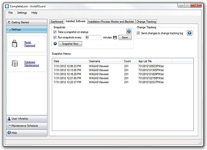 InstallGuard_Installed Software InstallGuard_Installed Software