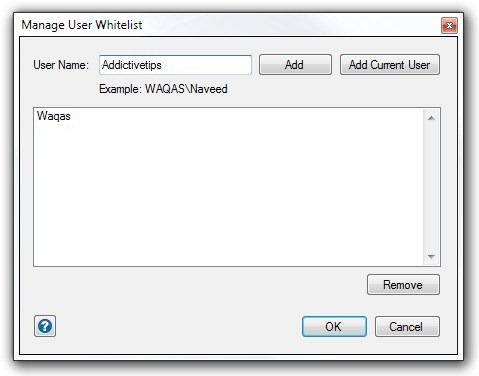 InstallGuard_Manage User Whitelist InstallGuard_Manage User Whitelist