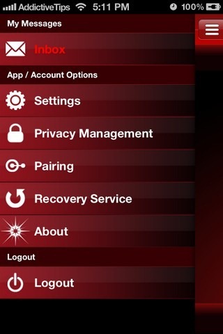 Wickr Menu Wickr Menu