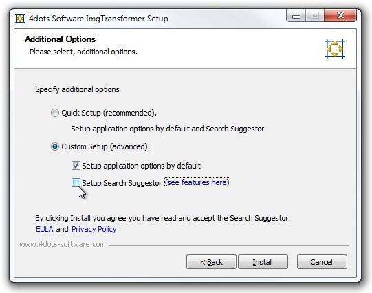 4dots Software ImgTransformer Setup 4dots Software ImgTransformer Setup