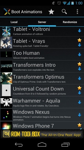 Create, Download, Randomize & Backup Custom Boot Animations On Android Create, Download, Randomize & Backup Custom Boot Animations On Android