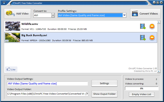 ChrisPC Free Video Converter ChrisPC Free Video Converter