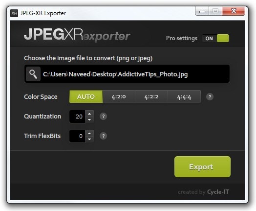 JPEG XR Exporter Convert JPEG And PNG Files To WDP