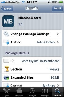 MissionBoard Cydia MissionBoard Cydia