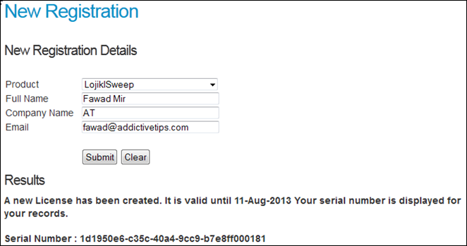 New Registration New Registration