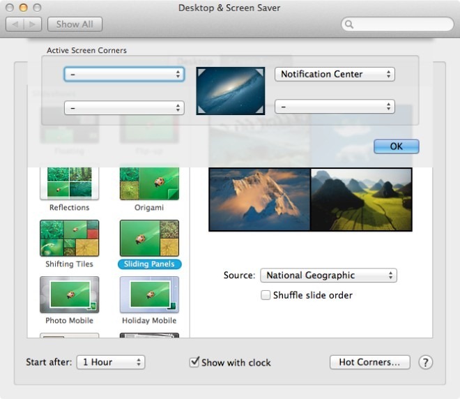 Notification Center hotcorner Notification Center hotcorner