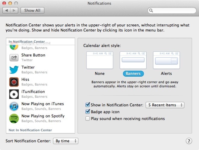 Notification Center sound Notification Center sound
