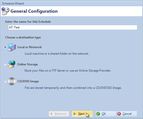 Schedule Wizard Schedule Wizard