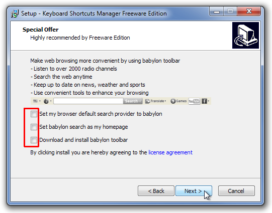 Setup - Keyboard Shortcuts Manager Freeware Edition Setup - Keyboard Shortcuts Manager Freeware Edition