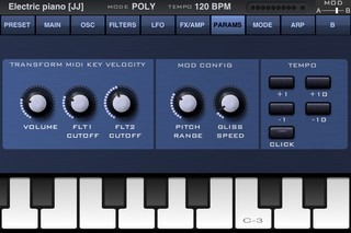 SunrizerXS synth Params