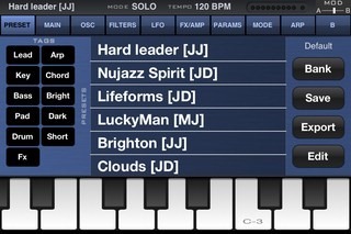 SunrizerXS synth Presets