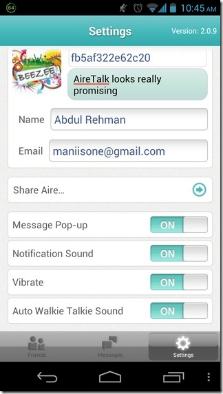 AireTalk-Android-Settings AireTalk-Android-Settings
