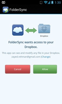 FolderSync - Account FolderSync - Account