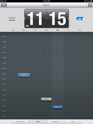 Clock App iOS 6 - Alarm Clock App iOS 6