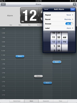Clock App iOS 6 - Alarm Clock App iOS 6