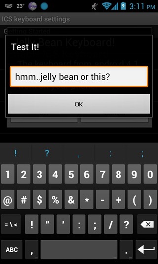 Keyboard - ICS Options Keyboard - ICS Options
