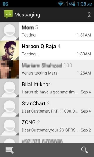 New CM10 SMS Main