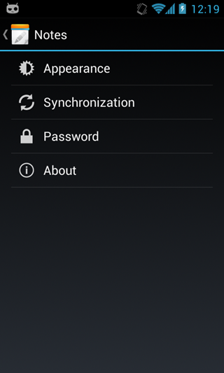 Notes for ICS - Settings Notes for ICS - Settings