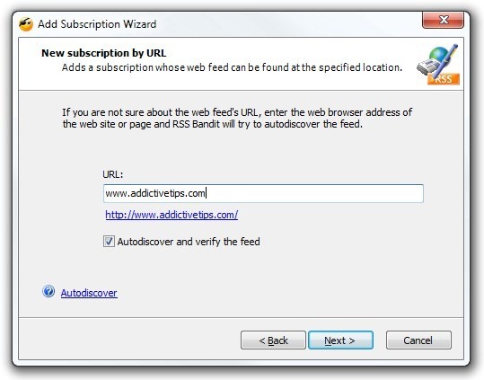 RSS Bandit_Add Subscription Wizard RSS Bandit_Add Subscription Wizard