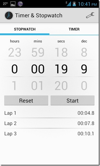 Timer & Stopwatch Holo Theme Timer & Stopwatch ICS