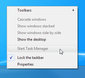 Task Manager disabled Task Manager disabled