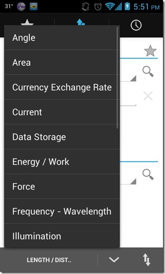 Unit Converter HD - Options Unit Converter HD - Options