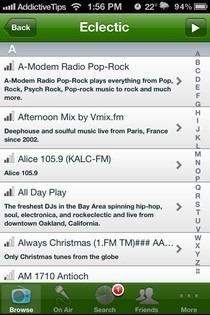 What's On Air iOS Category