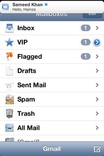 iOS 6 Mail App Notification iOS 6 Mail App Notification