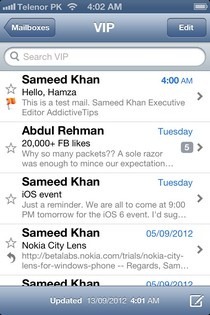 iOS 6 Mail App VIP iOS 6 Mail App VIP