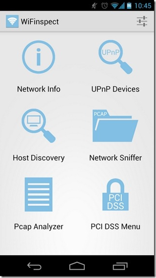 WiFinspect Holo Theme WiFinspect ICS