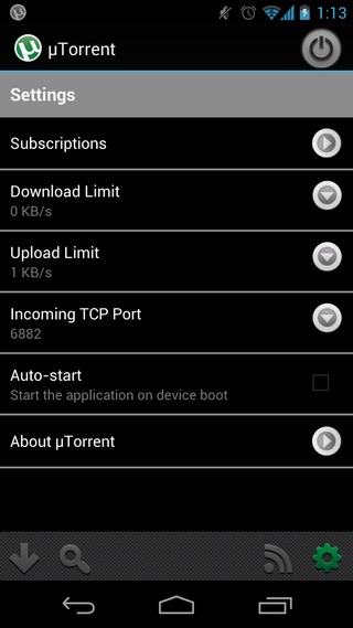utorrent-Android-Settings utorrent-Android-Settings