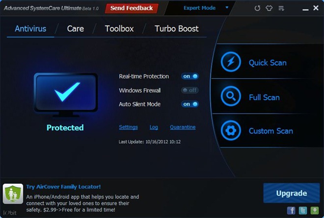 Iobit advanced systemcare antivirus