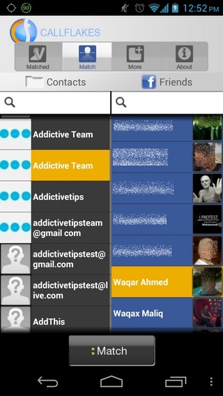 CallFlakes-Android-Match