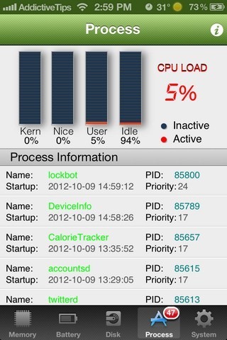 Процесс Core Monitor iOS
