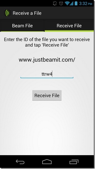 JustBeamIt-Android-Receive JustBeamIt-Android-Receive